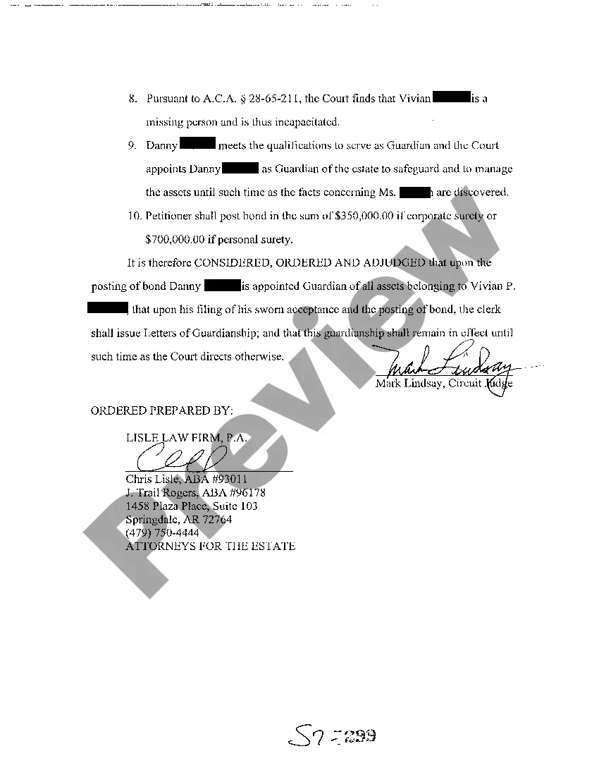 Preview A04 Order Appointing Guardian