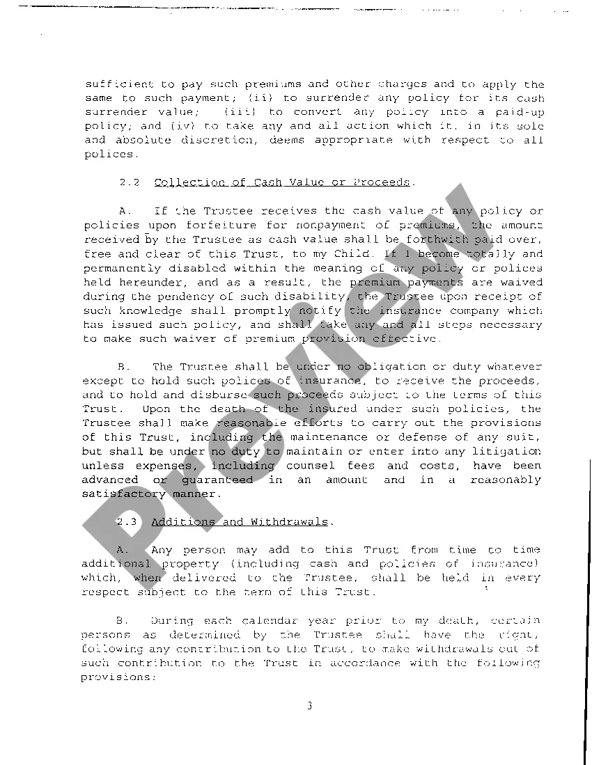 Preview A03 Petition For Resignation of Trustee and Appointment of Successor Trustees