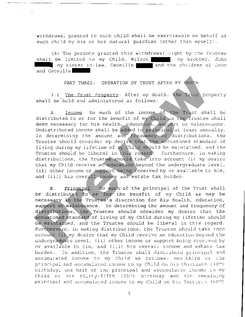 Preview A03 Petition For Resignation of Trustee and Appointment of Successor Trustees