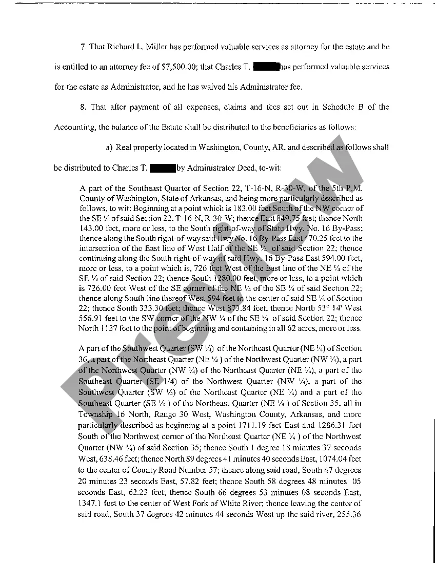 Preview A04 Petition To Approve Accounting, Distribute Assets and To Close Estate