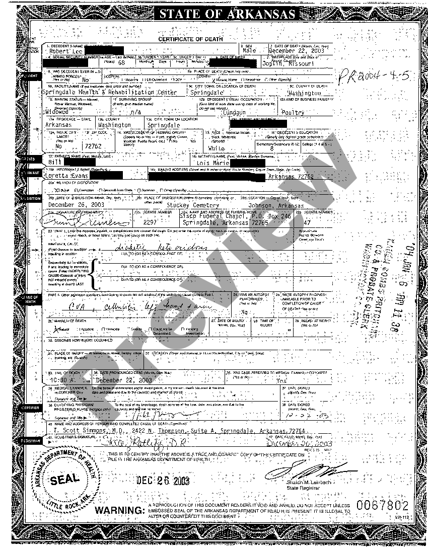 Arkansas Petition For Probate of Will and Appointment of Personal