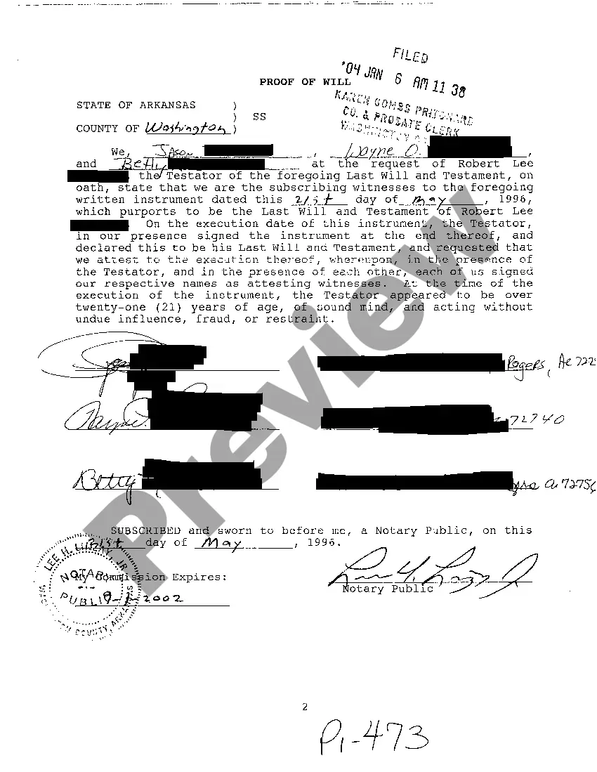 Preview A02 Petition For Probate of Will and Appointment of Personal Representative