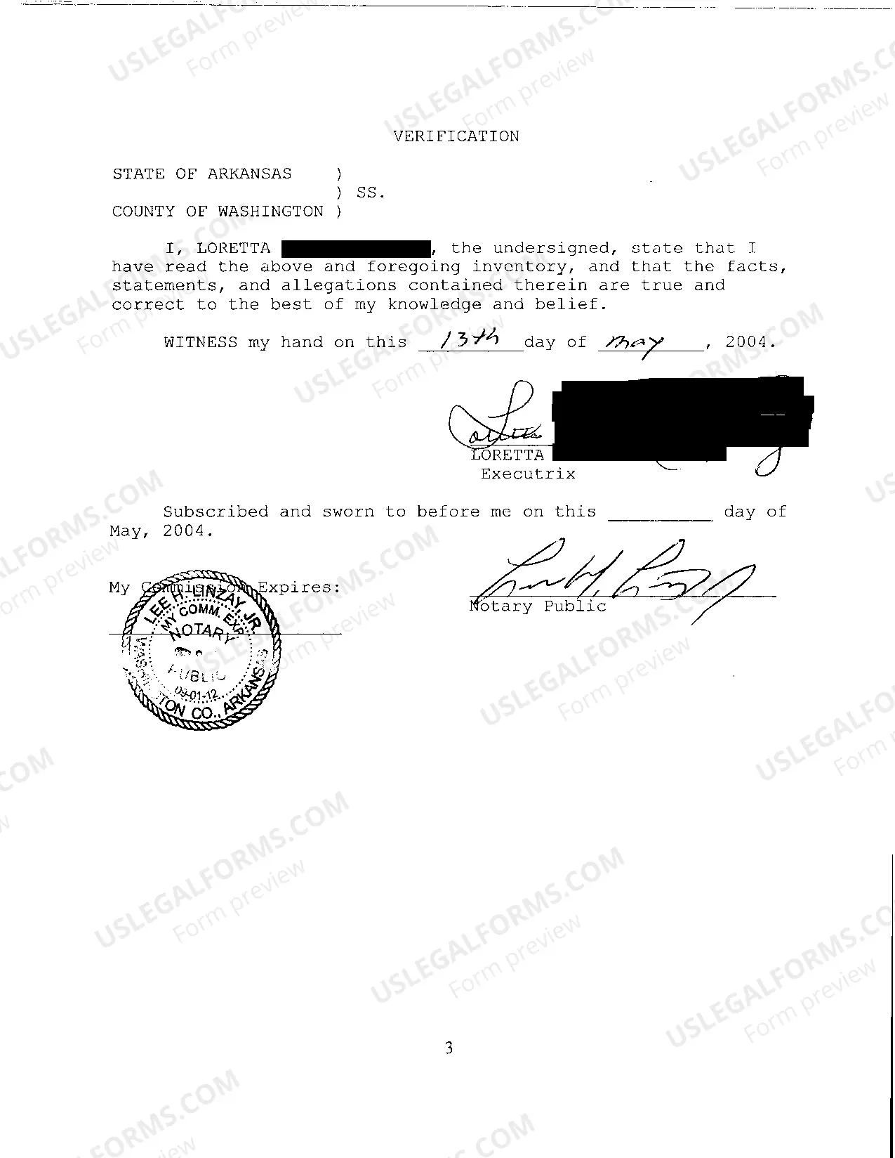 Preview A08 Inventory of Estate