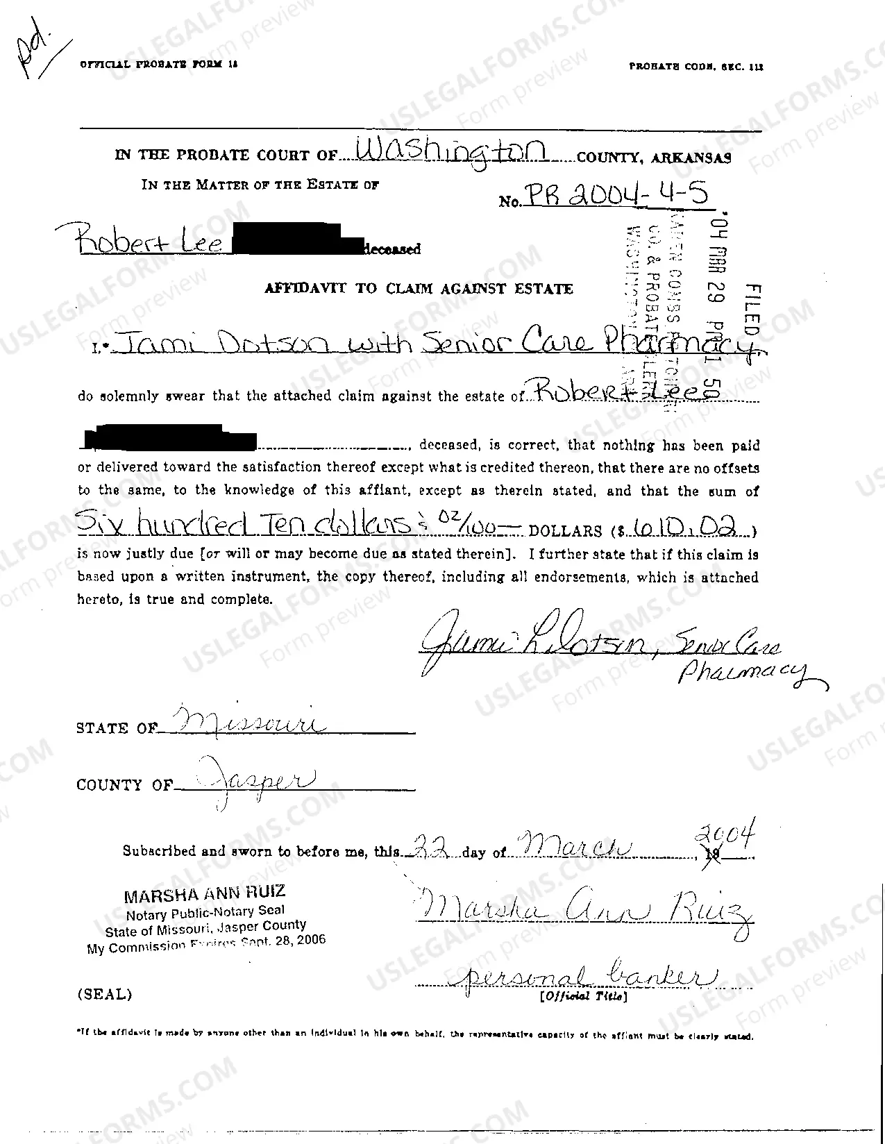 Preview A08 Inventory of Estate