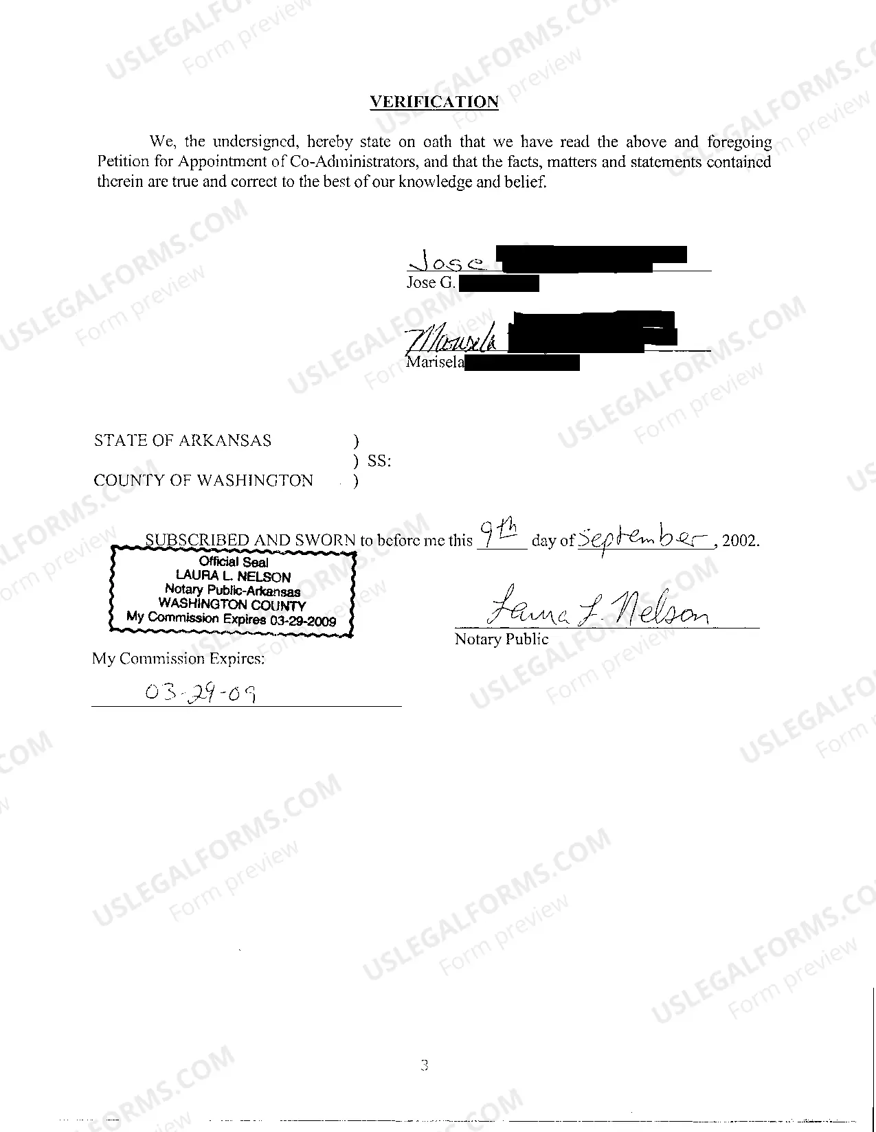 Preview A02 Petition For Appointment of Co-Administrators