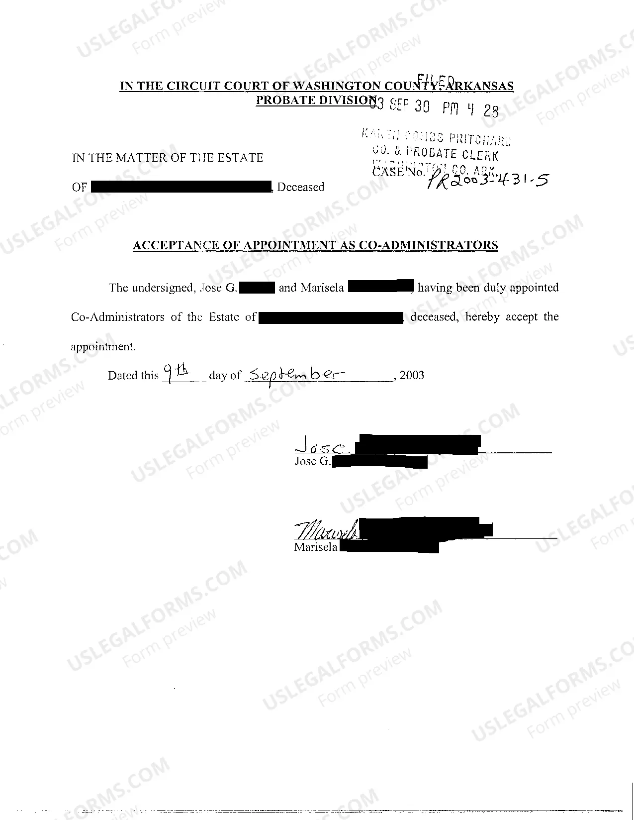 Preview A03 Order Appointment of Co-Administrators