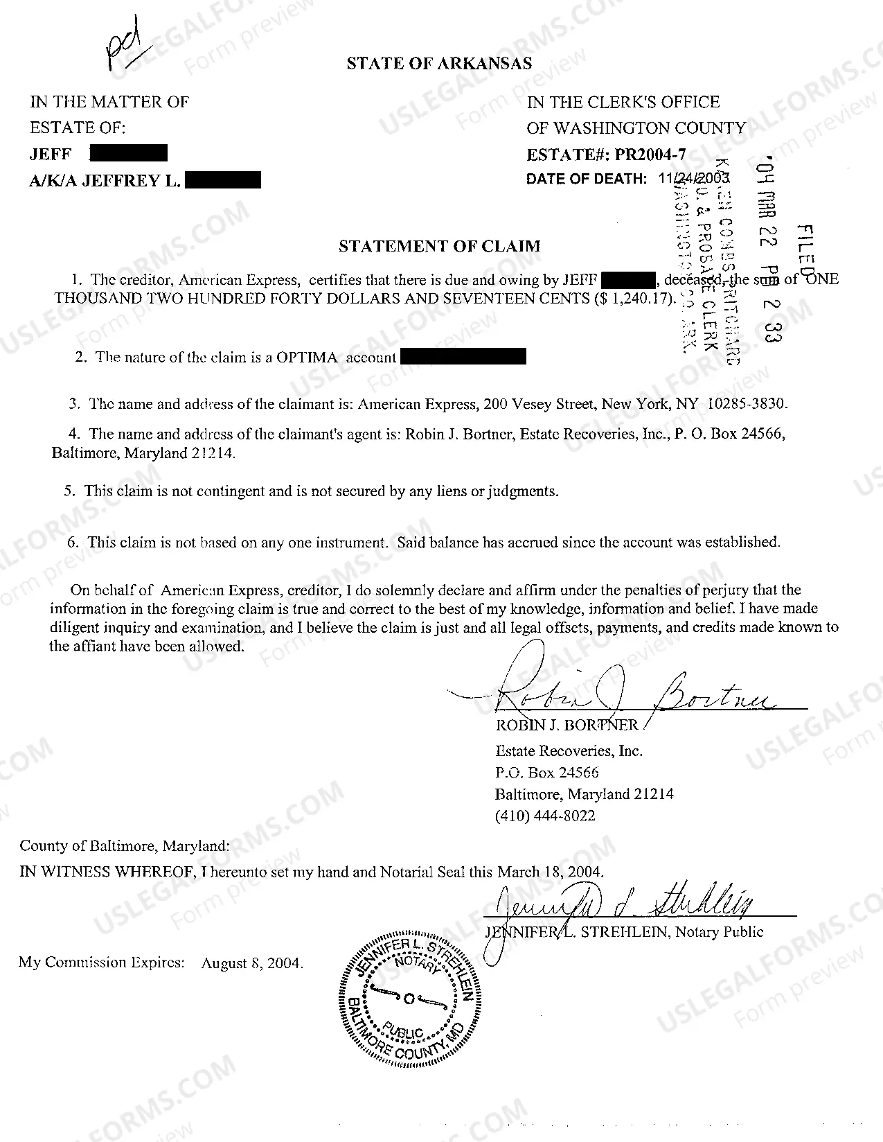 Preview A12 Petition For Payment of Expenses of Administration