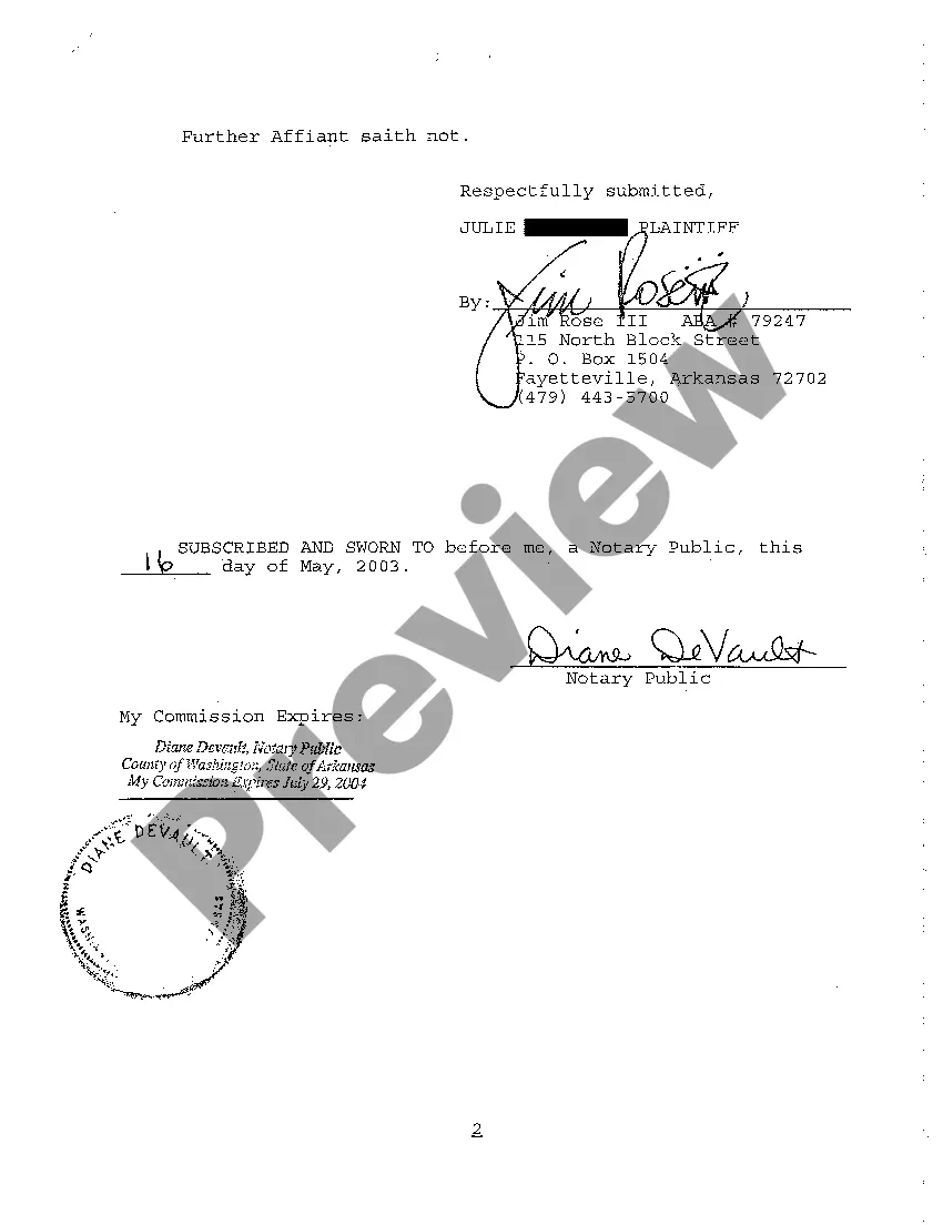 Preview A04 Affidavit of Service