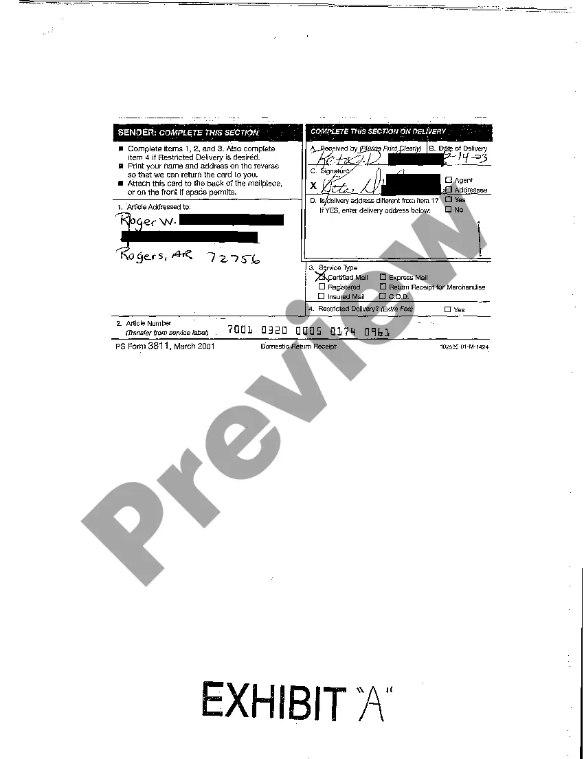 Preview A04 Affidavit of Service