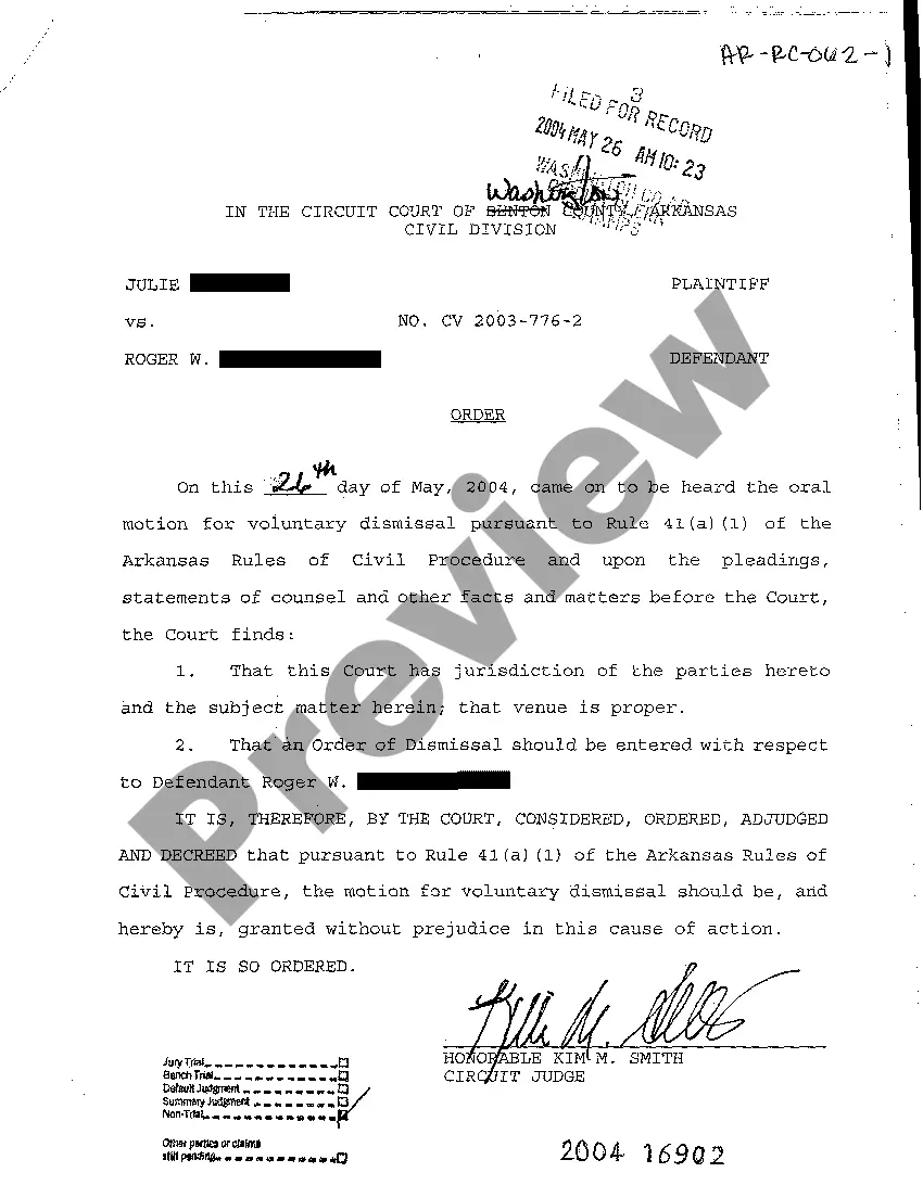 Preview A19 Order granting motion for voluntary dismissal