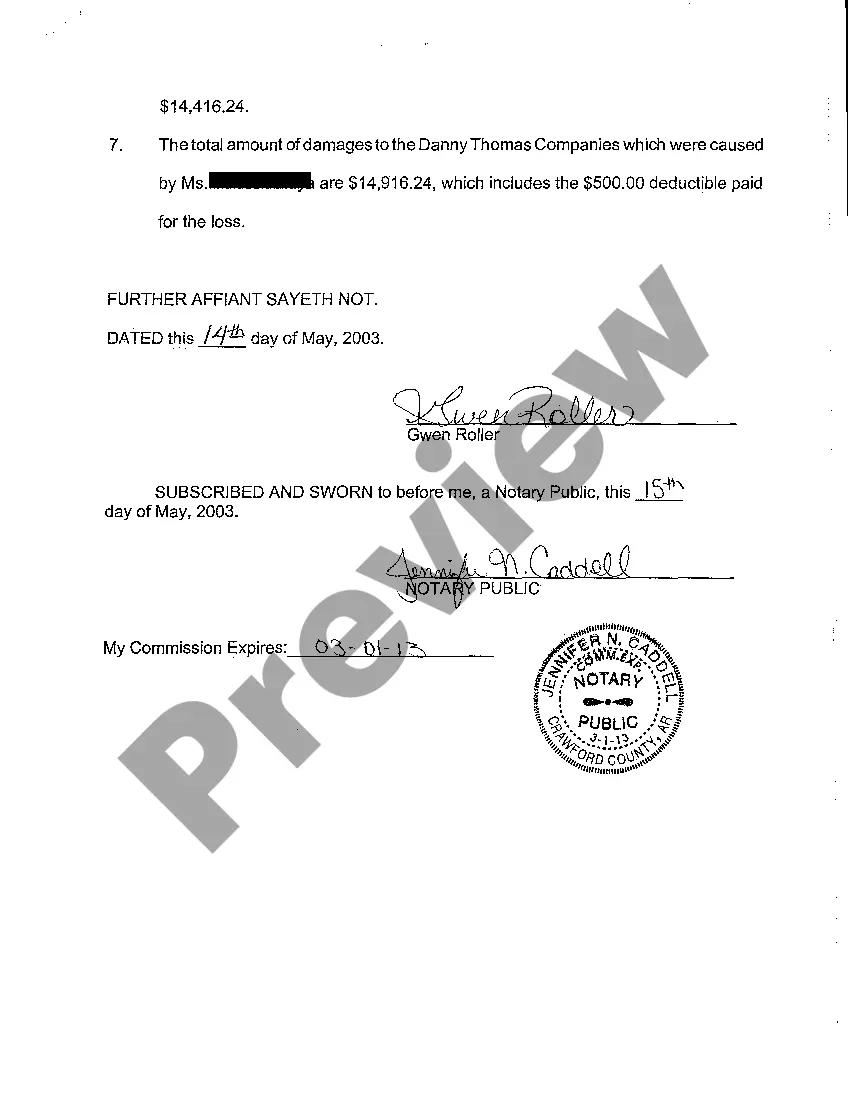 Preview A10 Affidavit of Witness