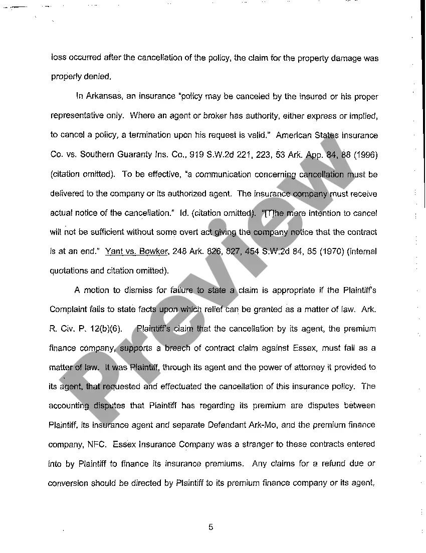 Preview A07 Brief in Support of Motion to Dismiss Plaintiff's Complaint