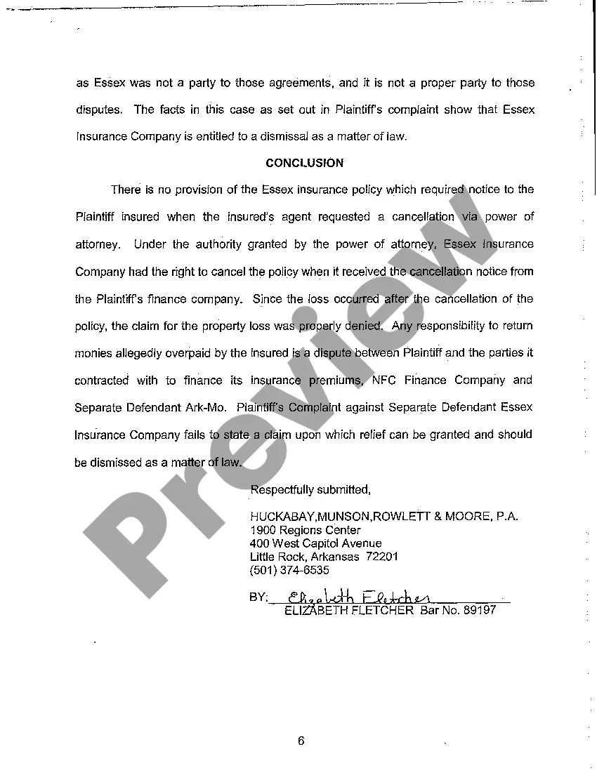 Preview A07 Brief in Support of Motion to Dismiss Plaintiff's Complaint