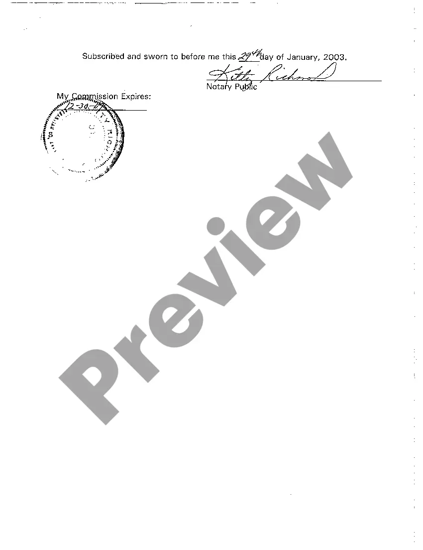 Preview A04 Affidavit of Mailing Notice of Filing Foreign Judgment