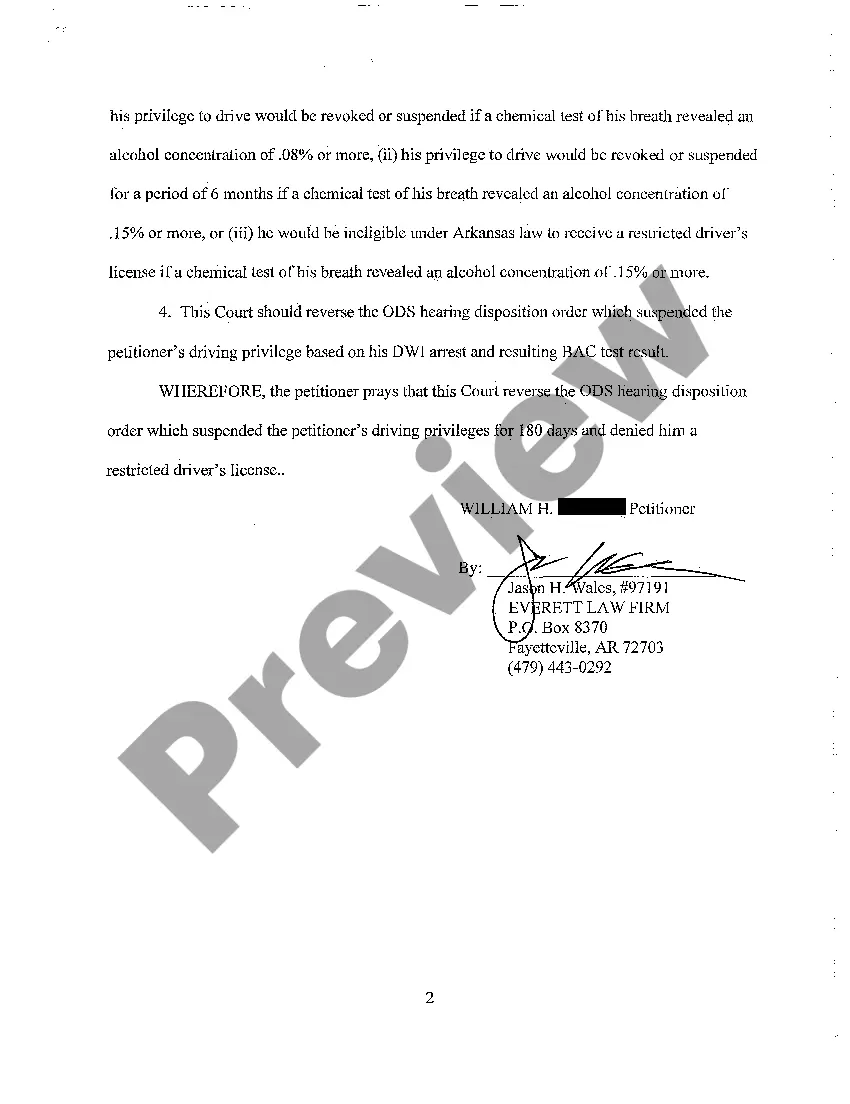 Preview A02 Petition for Review of DWI Ruling