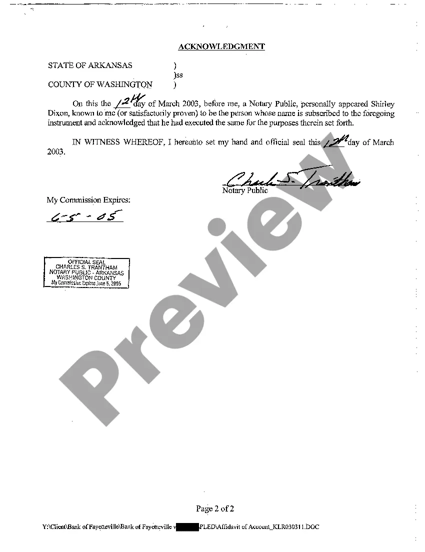 Preview A09 Affidavit of Account