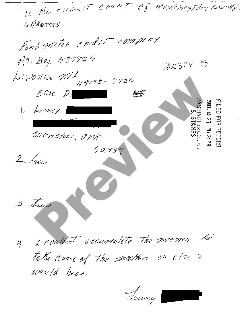 Preview A12 Answer to Complaint for Deficiency of Contract