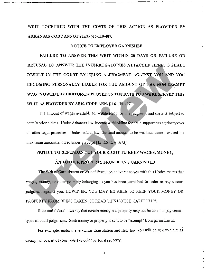 Get A14 Writ of Garnishment Preview A14 Writ of Garnishment