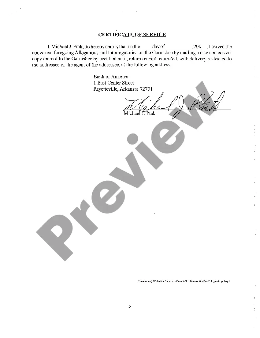 Preview A15 Allegations and Interrogatories