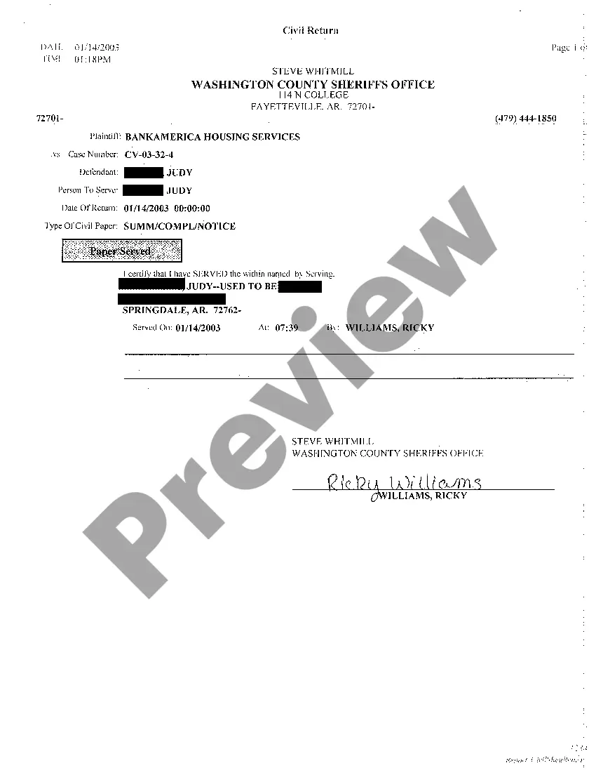 Preview A07 Affidavit Sheet