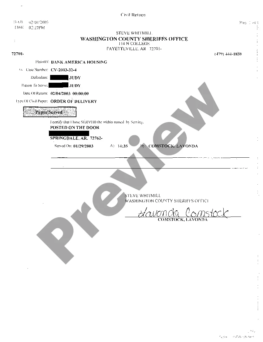 Preview A14 Affidavit Sheet