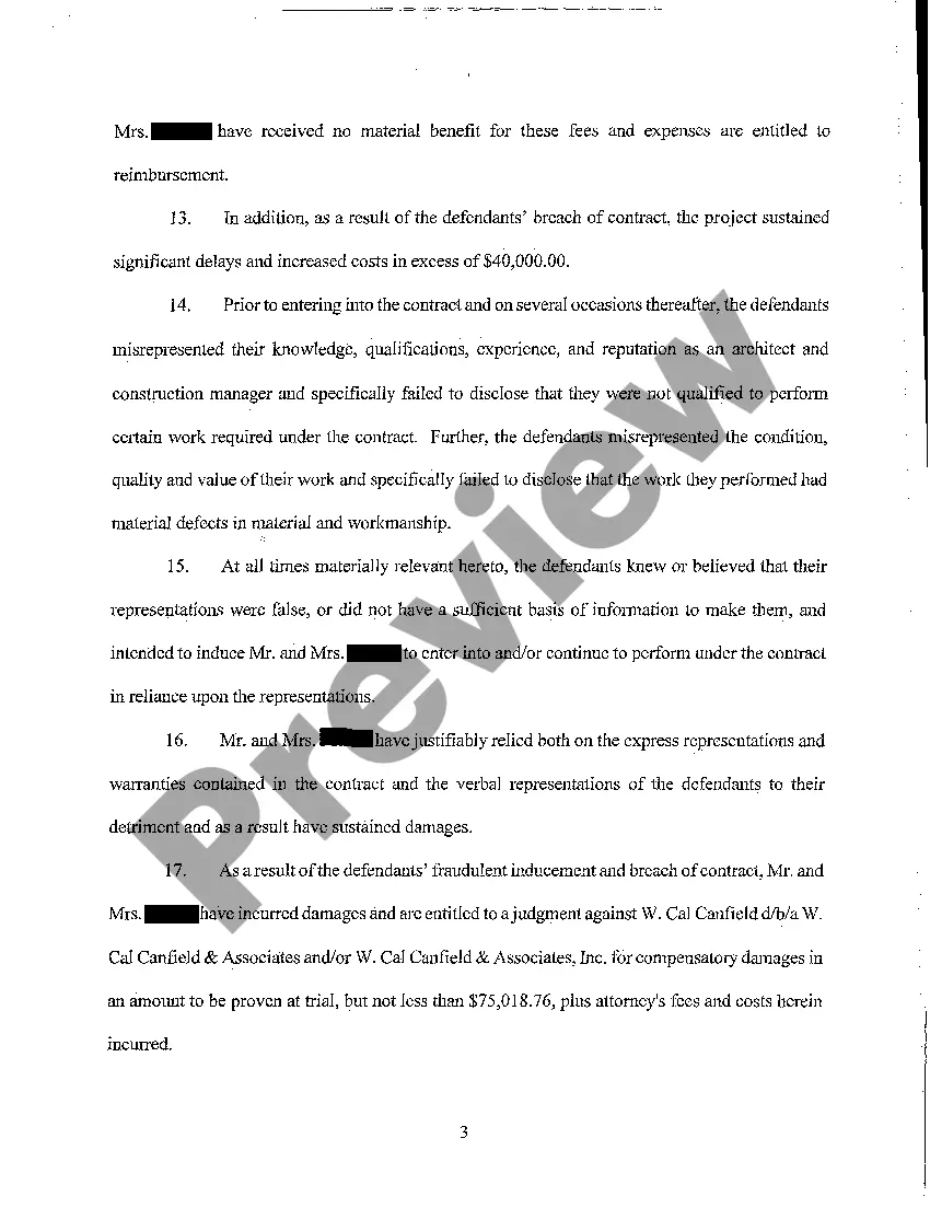 Get A02 Complaint for Fraud Preview A02 Complaint for Fraud