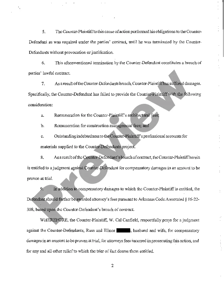 Preview A15 Counterclaim