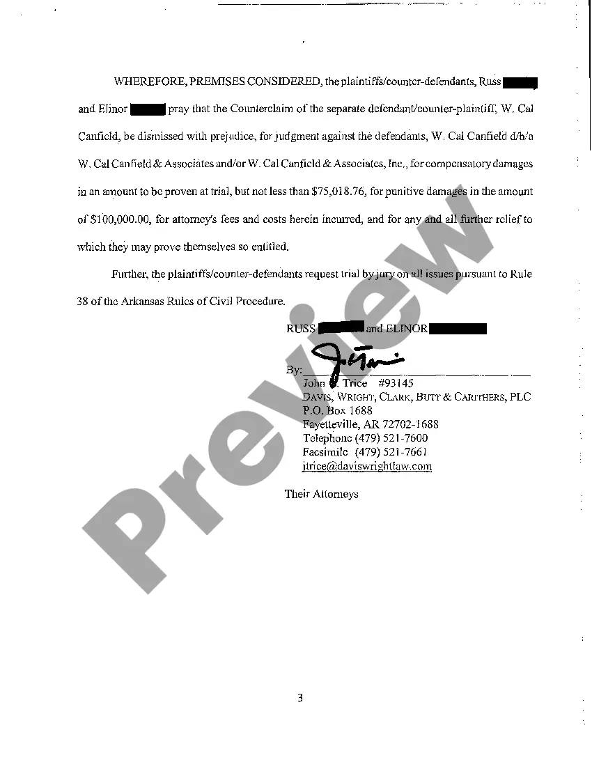 Preview A17 Answer to Counterclaim