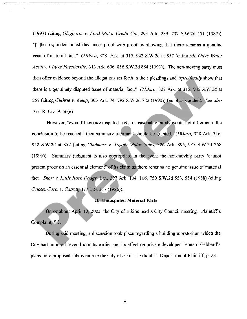 Get A16 Brief in Support of Defendant's Motion for Summary Judgment Preview A16 Brief in Support of Defendant's Motion for Summary Judgment