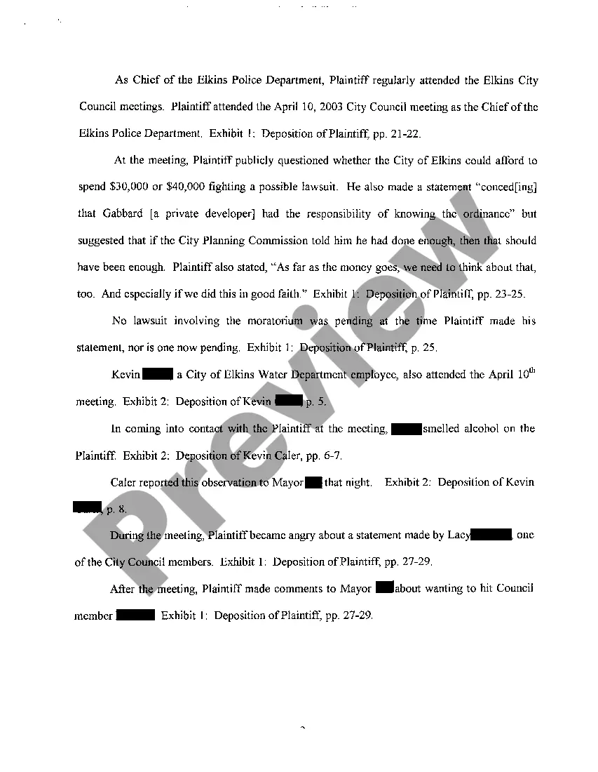 Get A16 Brief in Support of Defendant's Motion for Summary Judgment Preview A16 Brief in Support of Defendant's Motion for Summary Judgment