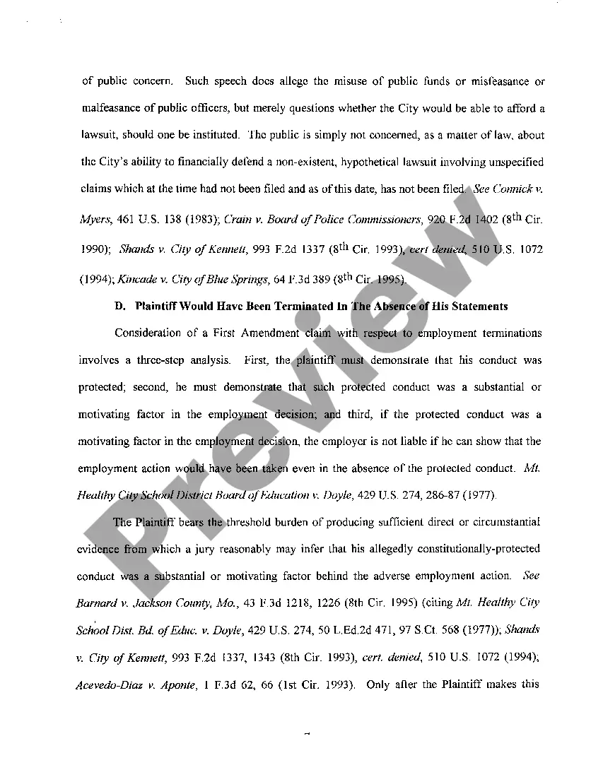Get A16 Brief in Support of Defendant's Motion for Summary Judgment Preview A16 Brief in Support of Defendant's Motion for Summary Judgment