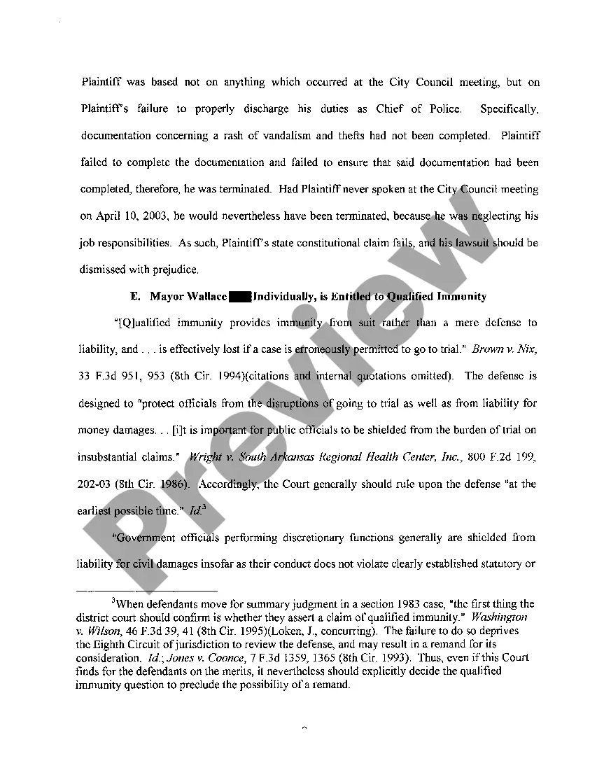 Get A16 Brief in Support of Defendant's Motion for Summary Judgment Preview A16 Brief in Support of Defendant's Motion for Summary Judgment