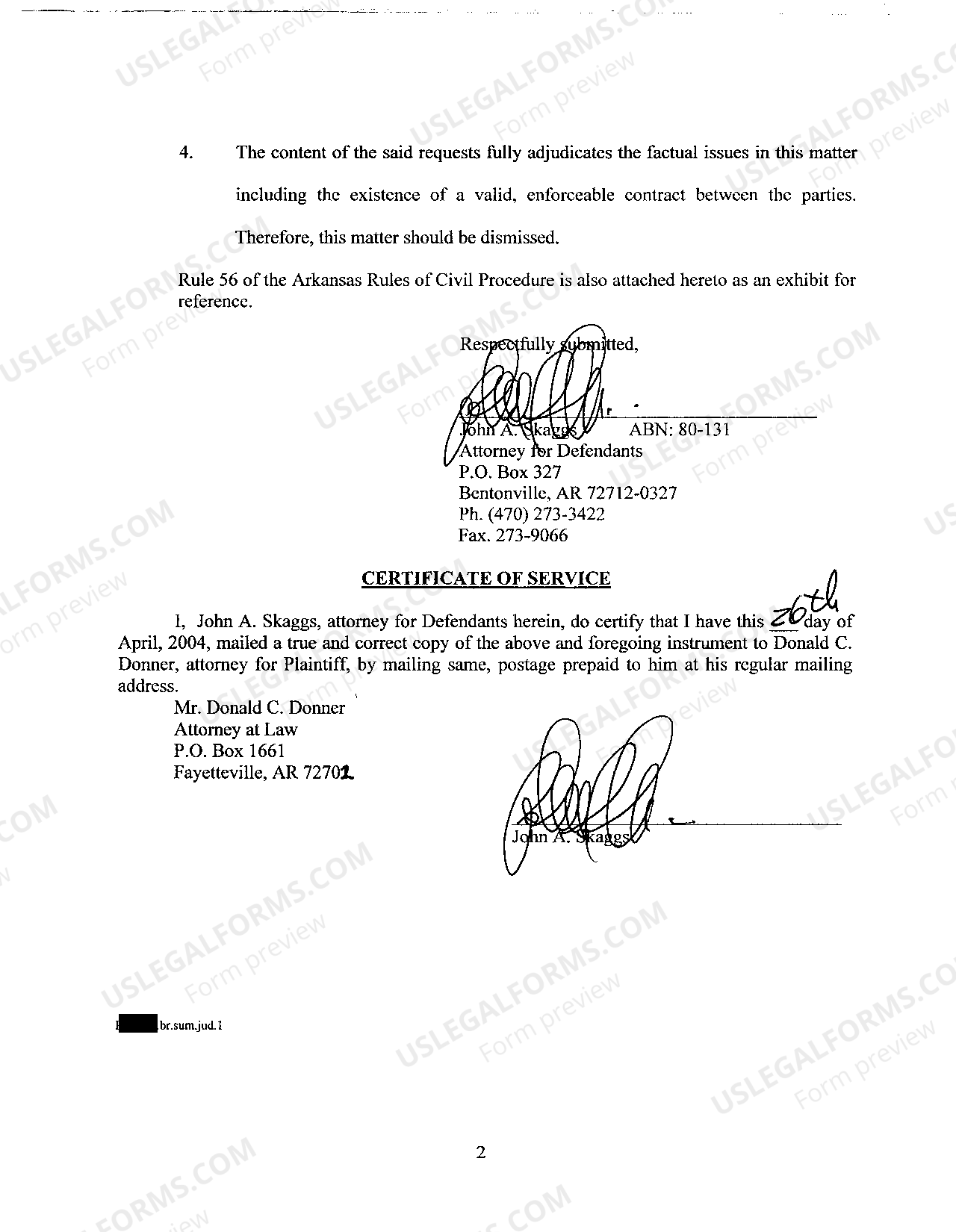 Arkansas Brief in Support of Motion for Summary Judgment Arkansas