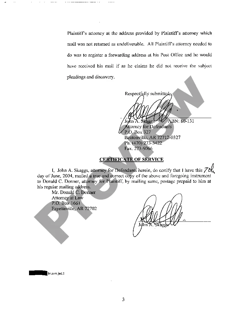 Preview A23 Supplemental Brief in Support of Motion for Summary Judgment