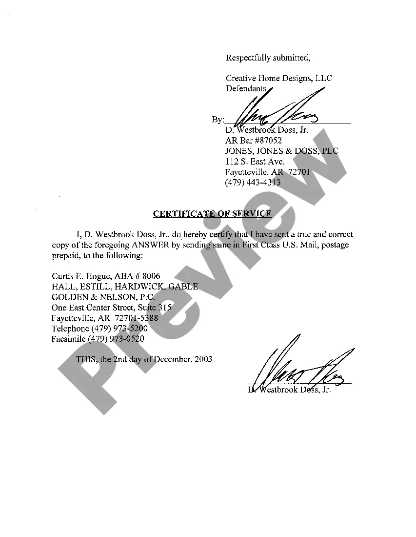 Preview A10 Answer to Plaintiff's Substituted and Amended Complaint on Materialman's Lien