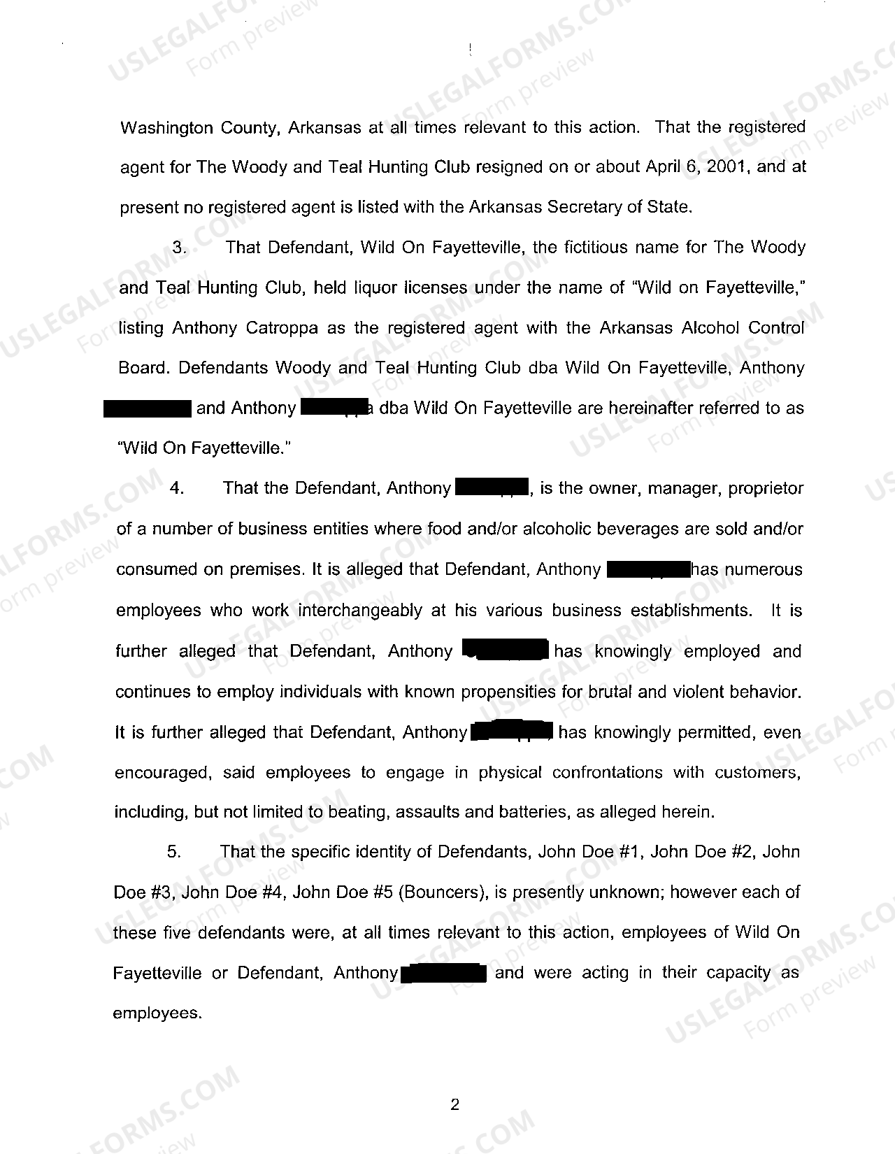 Arkansas Complaint for Negligence US Legal Forms