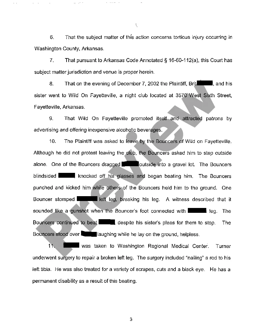 Get A02 Complaint for Negligence Preview A02 Complaint for Negligence