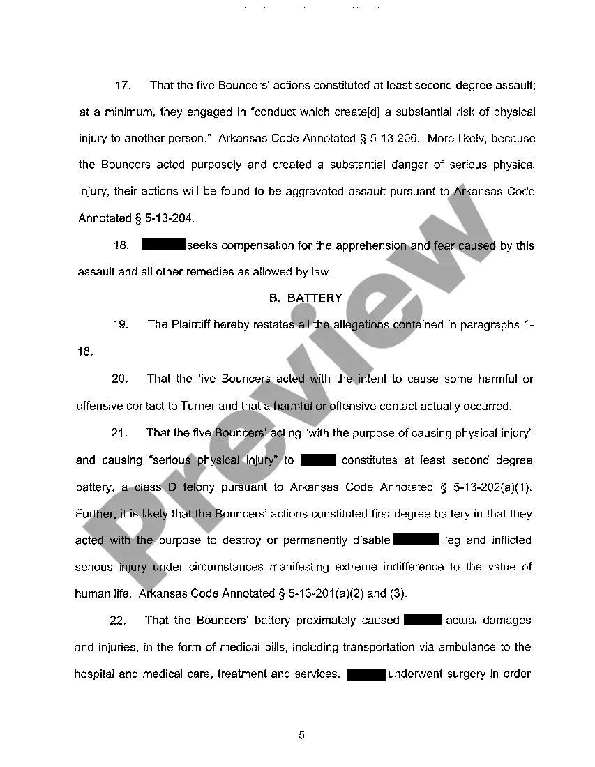 Get A02 Complaint for Negligence Preview A02 Complaint for Negligence