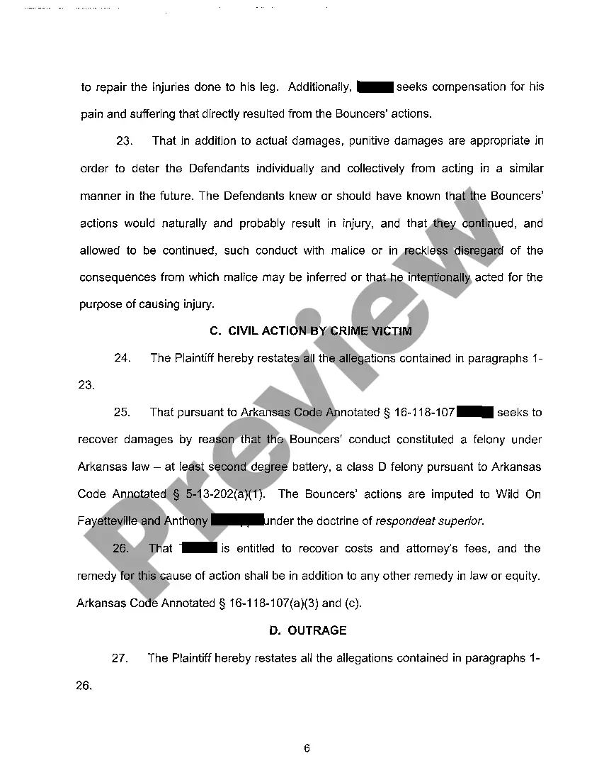 Get A02 Complaint for Negligence Preview A02 Complaint for Negligence