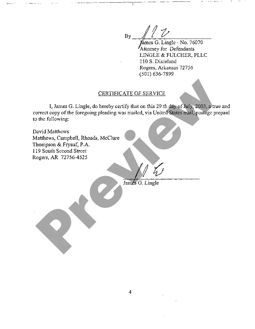 Preview A03 Answer to Complaint for Negligence