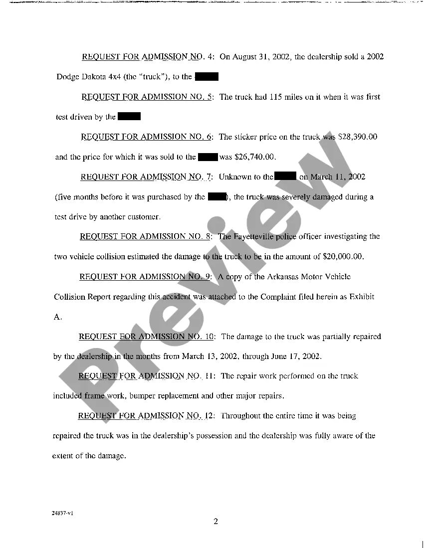 Get A03 Request for Admissions Preview A03 Request for Admissions