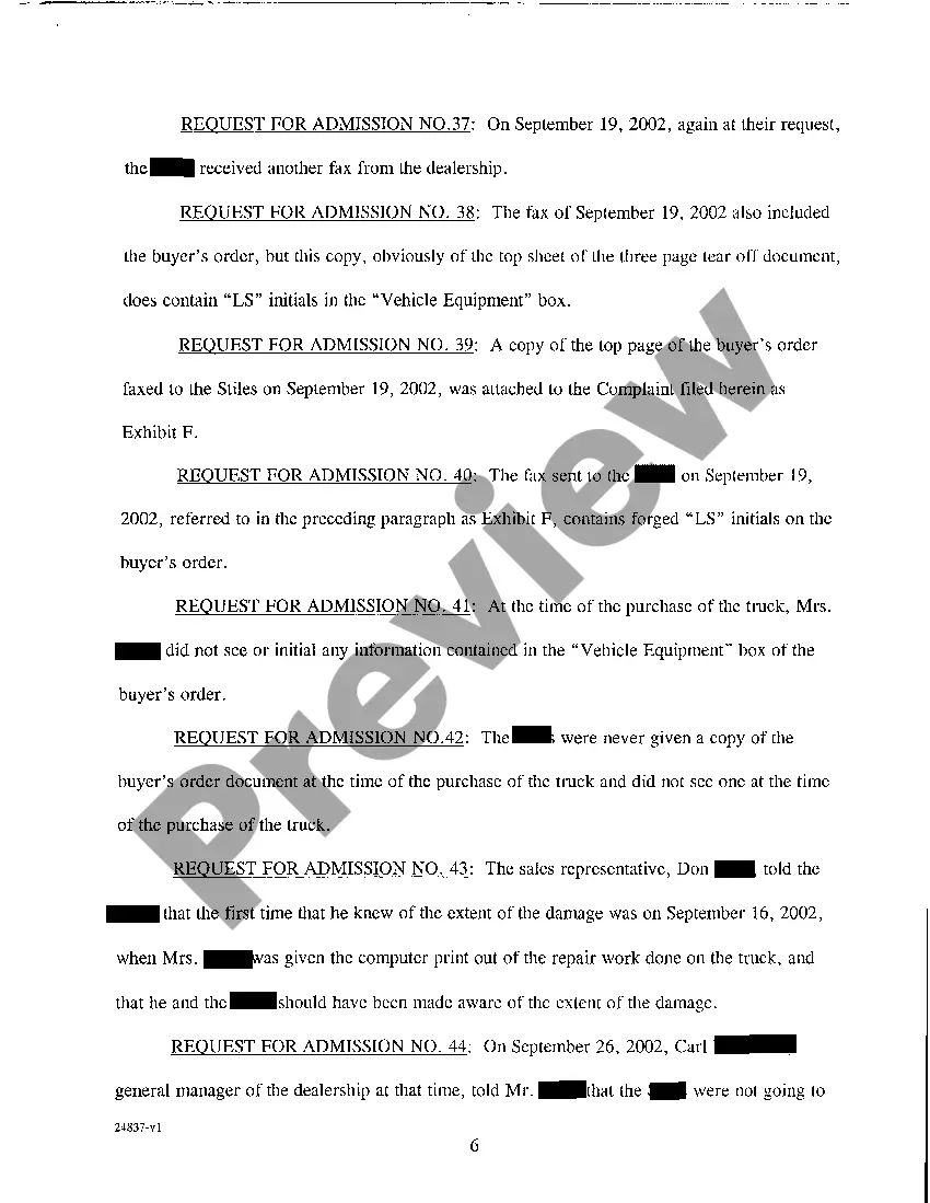 Get A03 Request for Admissions Preview A03 Request for Admissions