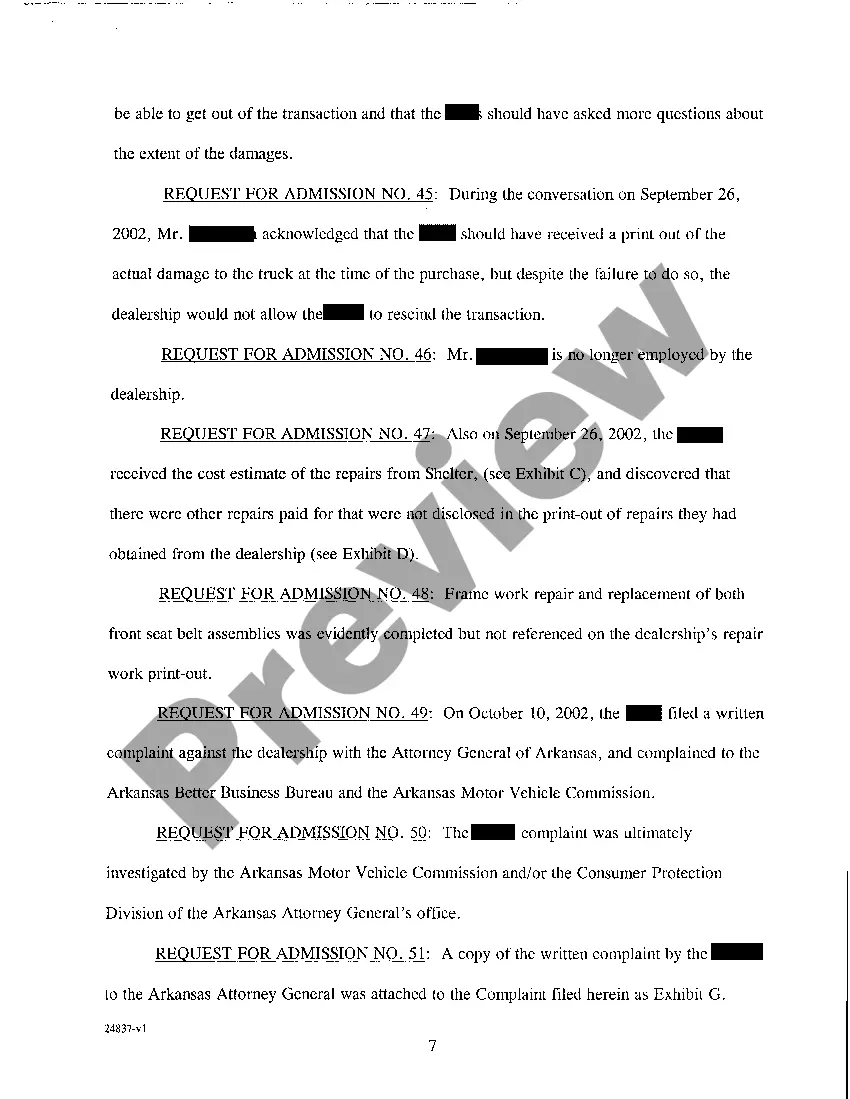 Get A03 Request for Admissions Preview A03 Request for Admissions