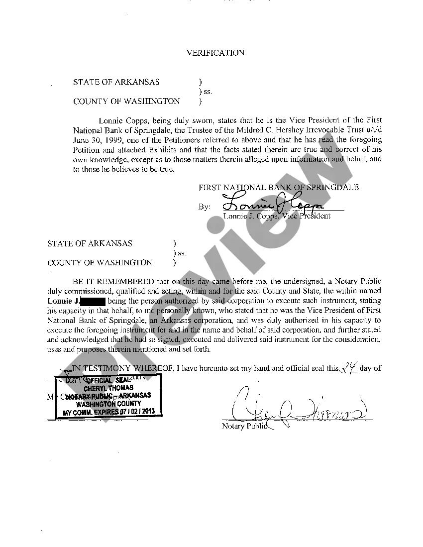 Preview A02 Petition to Terminate Irrevocable Trust