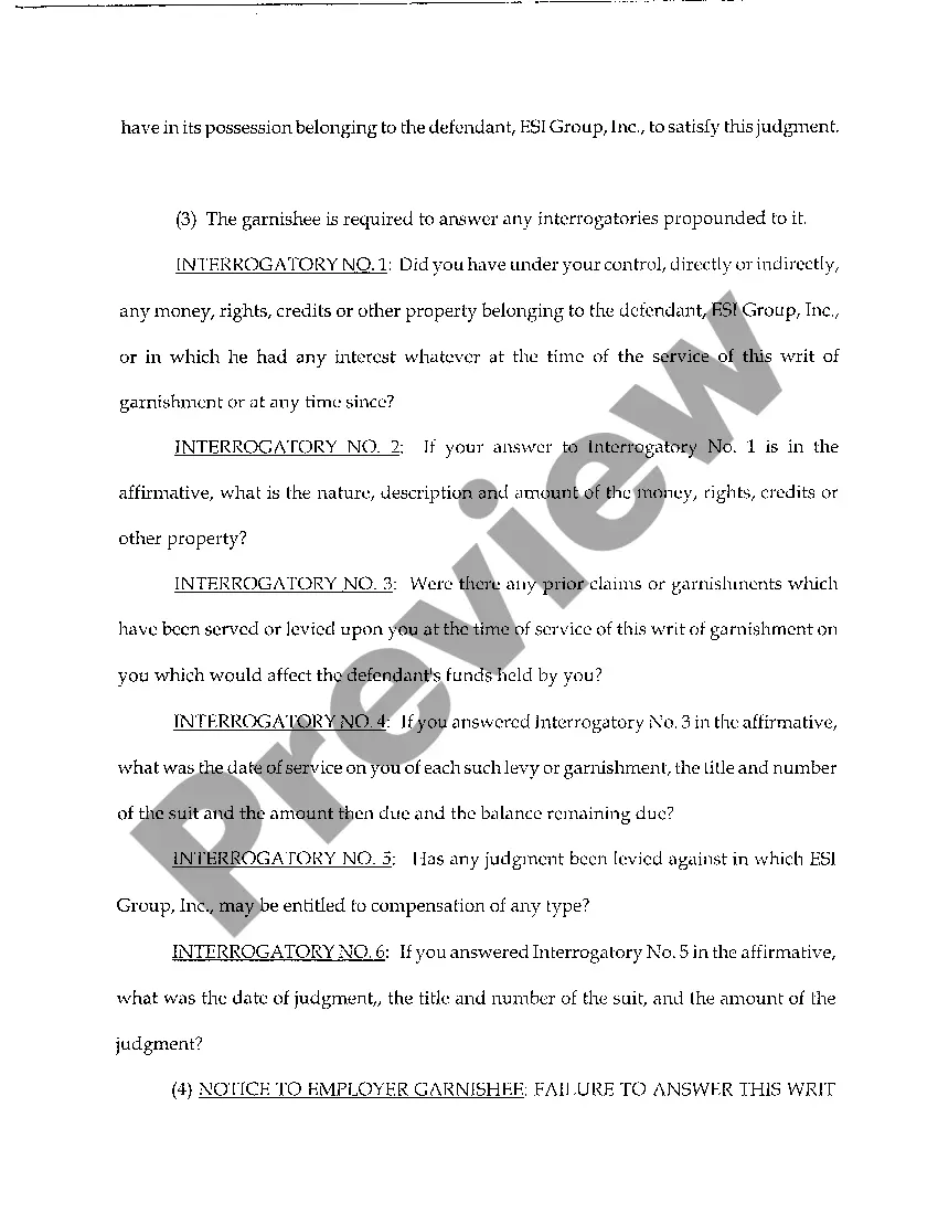 Get A07 Writ of Garnishment Preview A07 Writ of Garnishment