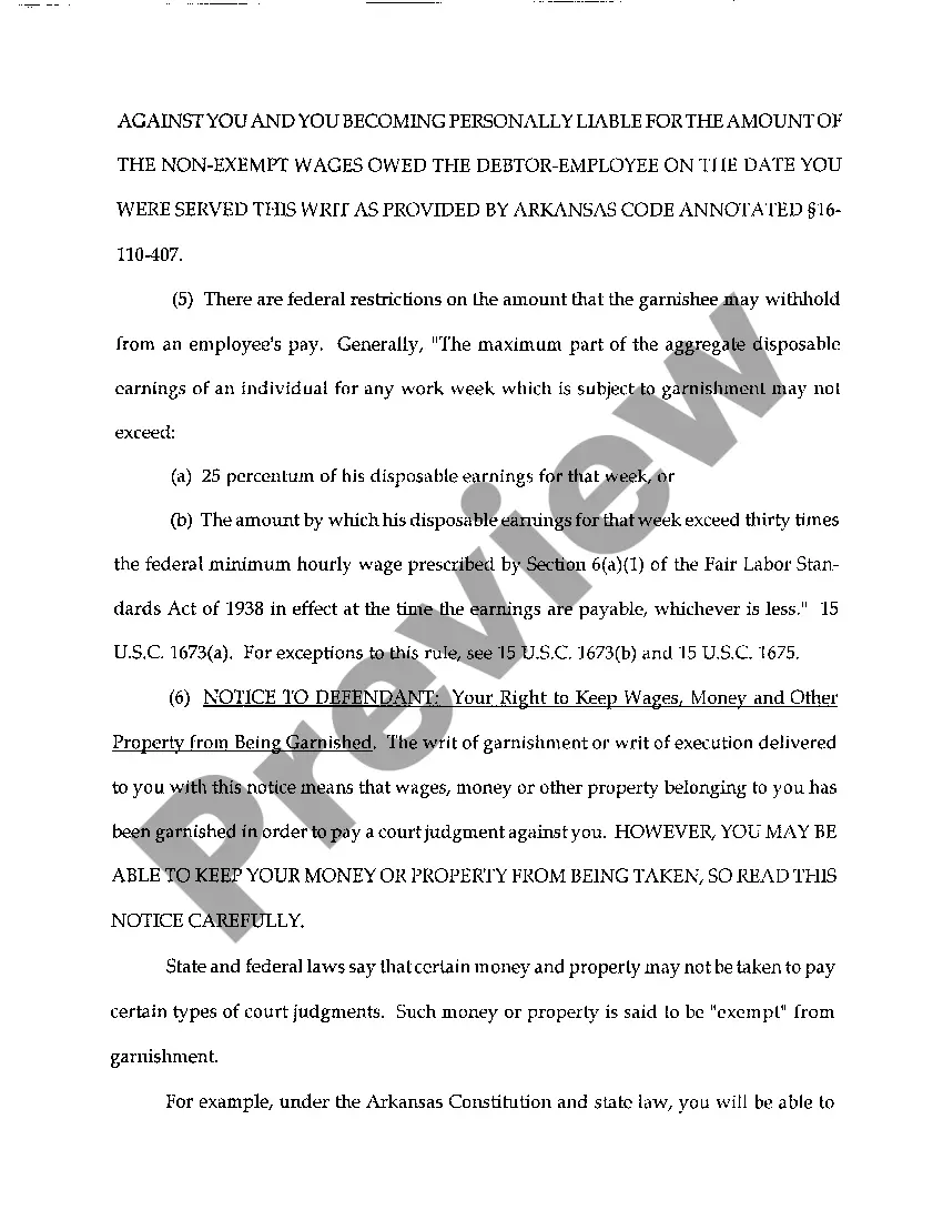 Preview A08 Amended Writ of Garnishment