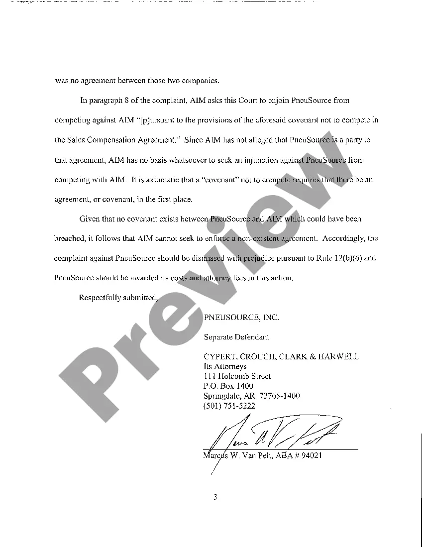 Get A06 Brief in Support of Motion to Dismiss Separate Defendant Preview A06 Brief in Support of Motion to Dismiss Separate Defendant