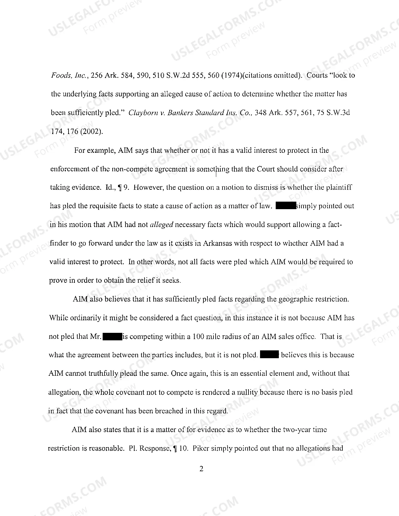 Preview A13 Brief in Support of Motion to Dismiss First Amendment to Complaint Against Separate Defendant