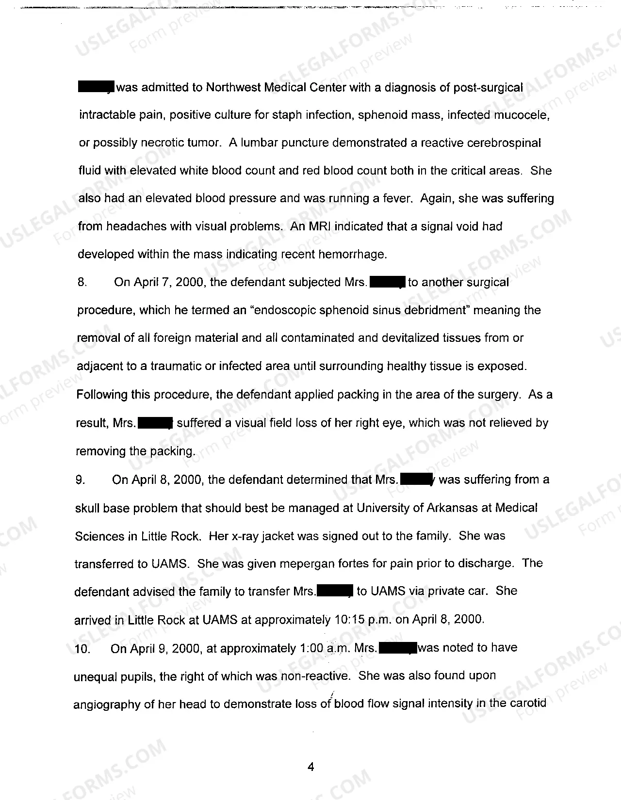 Preview A02 Complaint for Medical Negligence and Wrongful Death