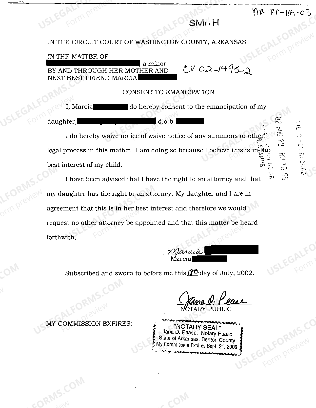 Arkansas Consent to Emancipation How To Get Emancipated In Arkansas